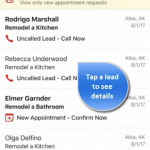 HomeAdvisor Pro App Lead Details Screen